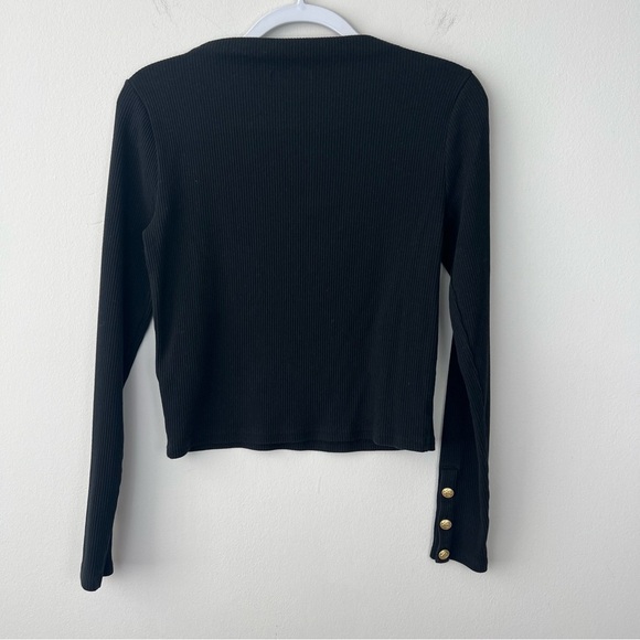 J. Crew Vintage Rib Split-Neck Long Sleeve T-Shirt with Buttons - Picture 7 of 10